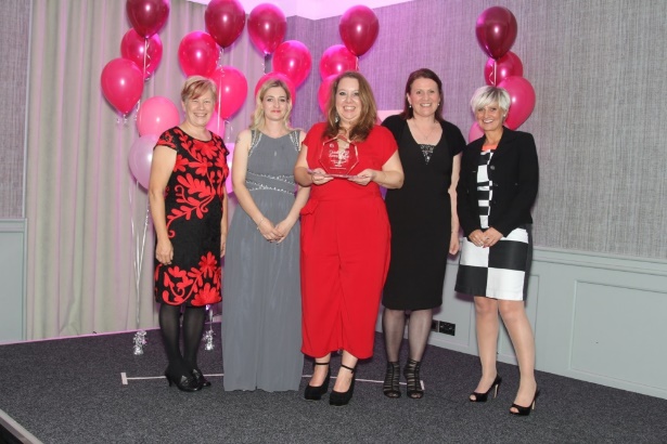 Sue Davis CBE, Laura Brown, Clare Barnes, Jenny Love, and Charlotte Bailey.