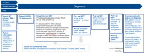 Suspected brain and central nervous system (CNS) cancers diagnostics flow chart