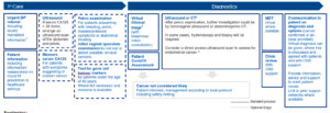 Suspected gynaecological cancer diagnostics flow chart