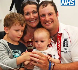 Andrew Strauss and family