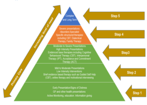 Diagram of our stepped care model