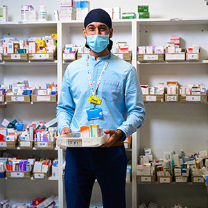 Harj, Lead Medicines Management Pharmacy Technician at the Royal London Hospital