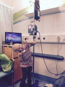 Picture of Alice during treatment.