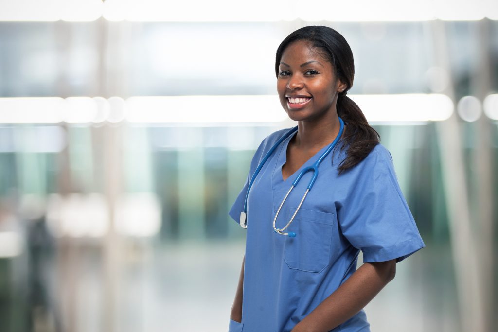 Nurse smiling