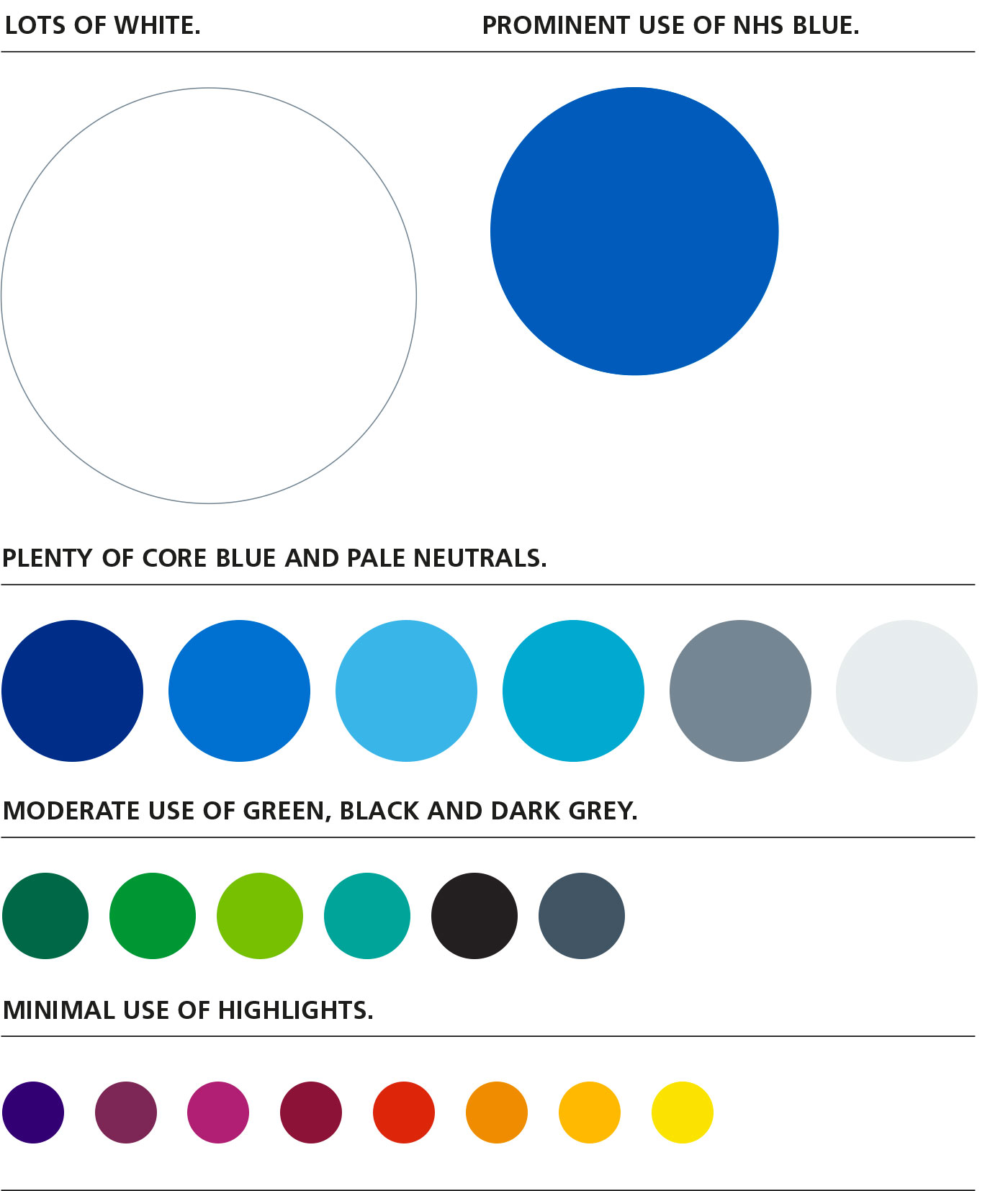 NHS Identity Guidelines Colours NHS Identity Guidelines Colours