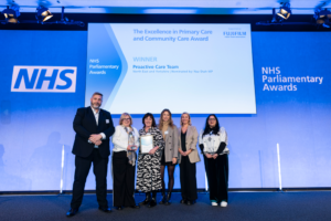 Members of the Proactive Care Team receiving their award.