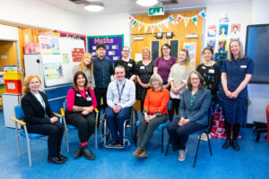 Joshua Gardner, NHS Accessibility and Disability Lead returned to his hospital school at Leeds Children's Hospital on UN International Day of Persons with Disabilities