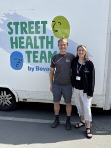 Dr Mark Astill and Abby Siuda
