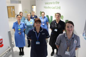 Group of women in nusing uniform looking at camera