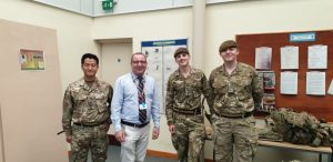 Photo of Martin Diver with reservist colleagues