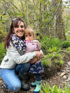 Dr Emma Kain, NHS England South West’s Screening and Immunisations Lead, with daughter India.