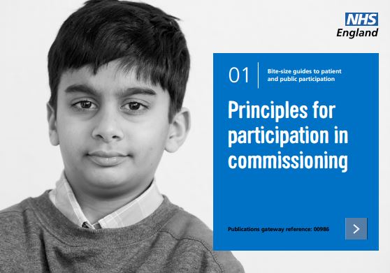 Bite-size guide 1: Principles for participation in commissioning