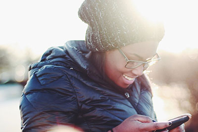 Girl on phone