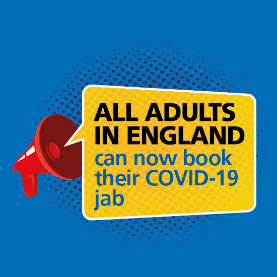 All adults in England can now book their COVID-19 jab