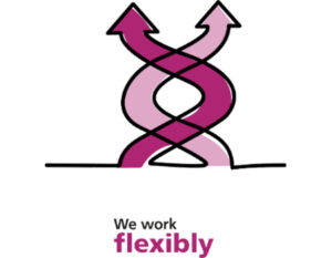 We work flexibly