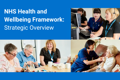 Image of the front page of NHS Health and Wellbeing Framework: Strategic Overview