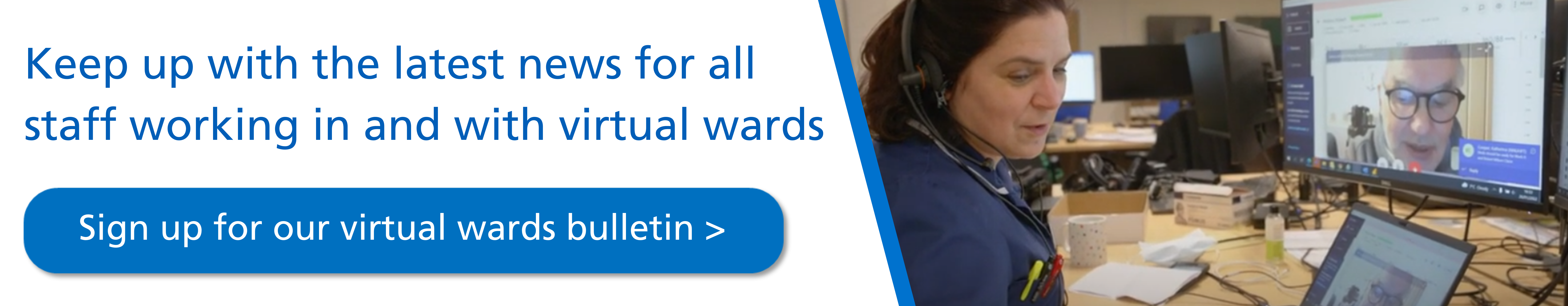 Infographic - sign up to the Virtual wards bulletin