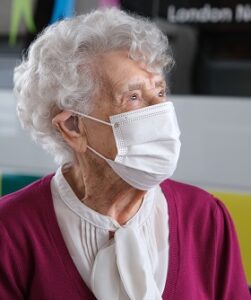 Portrait of Britain’s oldest volunteer, Beryl Carr