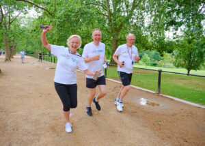 NHS park run - Dame Ruth May and Professor Steven Powis running
