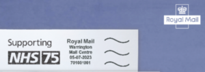 NHS75 postmark