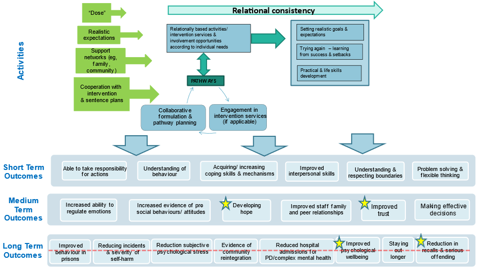 Figure 4: Offender personality disorder theory of change – service participant ne