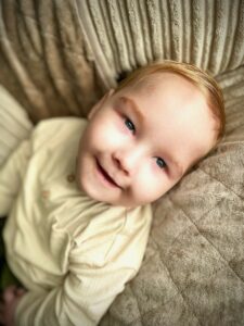 Image of Albie, who was diagnosed with an IWMD when he was only a few months old