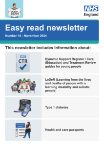 Easy read newsletter front cover